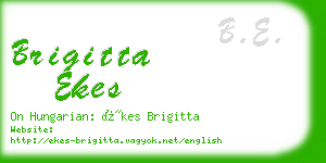 brigitta ekes business card